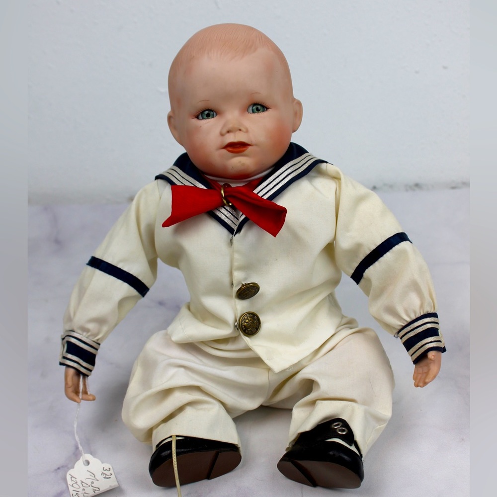 1987 Edwin Knowles collectable porcine sailor doll